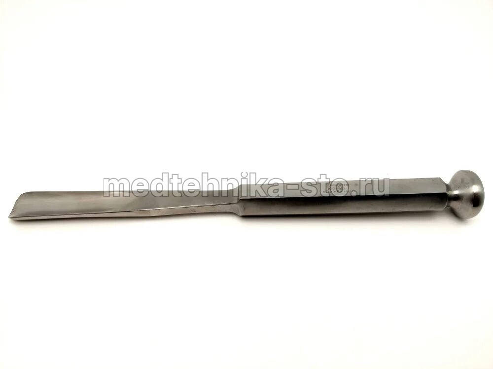Долото хирургическое с 6-ти гранной ручкой желобоватое, 15 мм