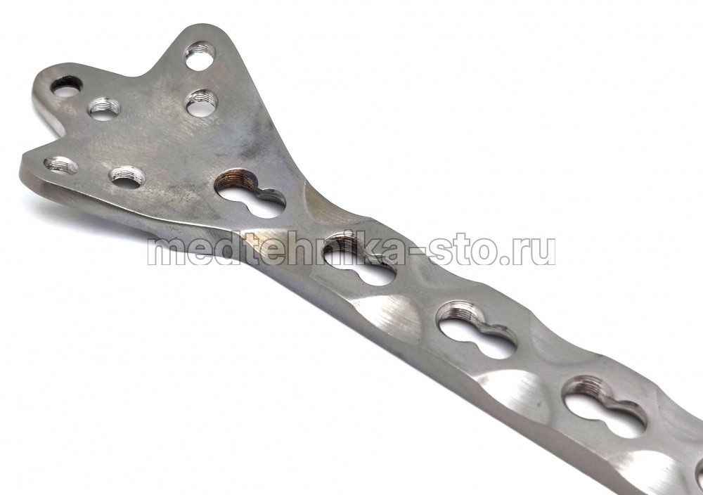Пластина лист клевера с УС, дл. 125 мм, 5 отв.